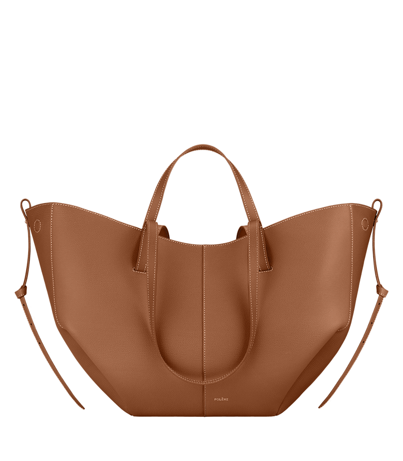 Polène Cyme - Camel Genarbtes Leder