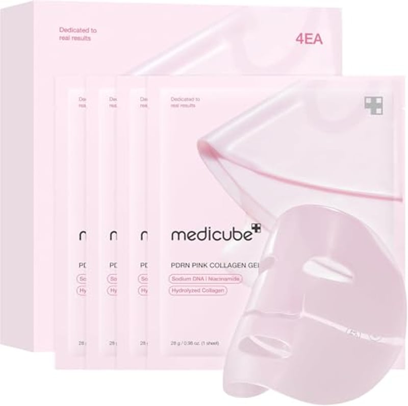 medicube Jelly Gel Maske PDRN Pink Kollagen mit Lachs-DNA x4