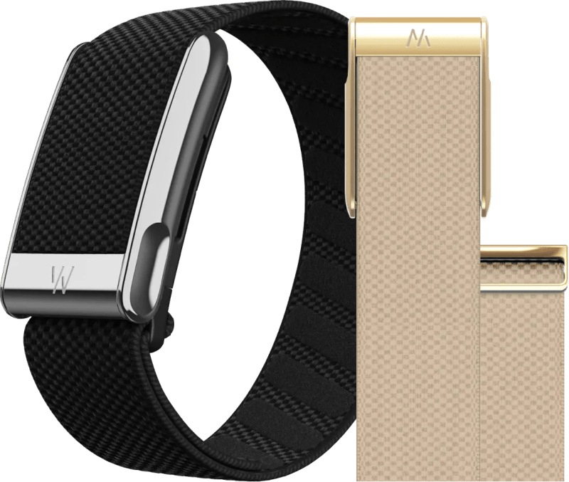 WHOOP MG Life Schwarz Mitgliedschaft 1 Jahr + WHOOP MG SuperKnit Luxuriöses Armband Dunkelblau