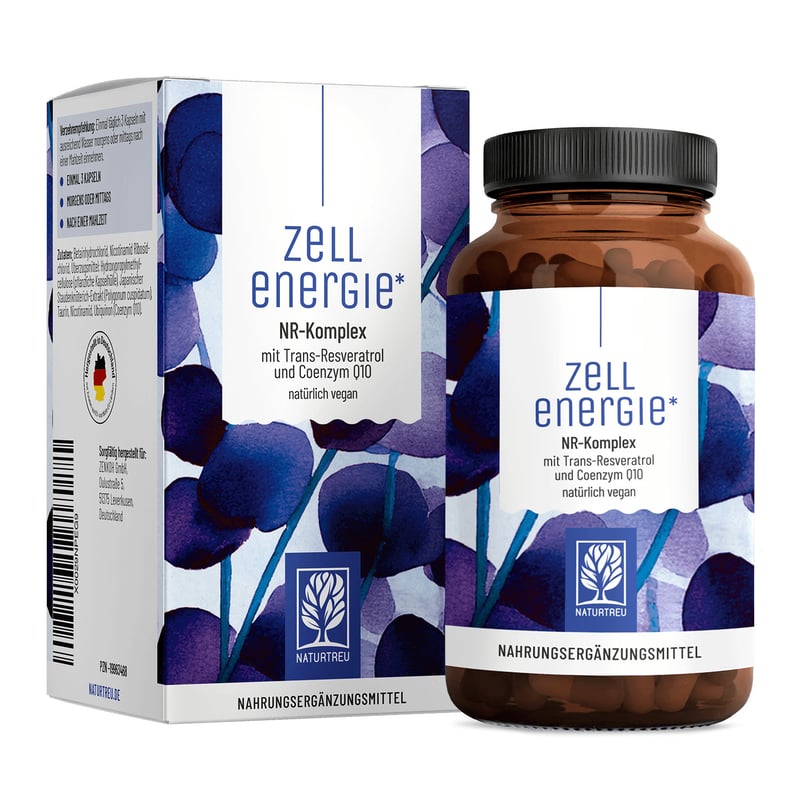 NATURTREU Zellenergie: NR-Komplex mit Trans-Resveratrol und Coenzym Q10