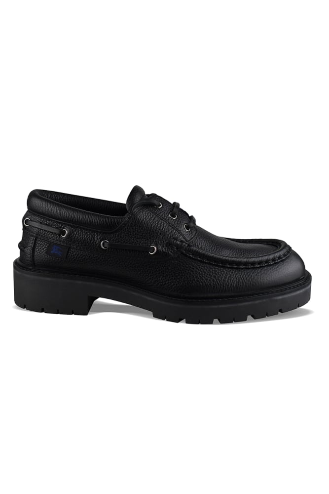 Burberry Raft Boat-Schuhe Schwarz