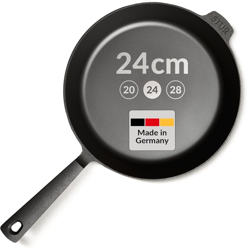 STUR Gusseisenpfanne 24 cm