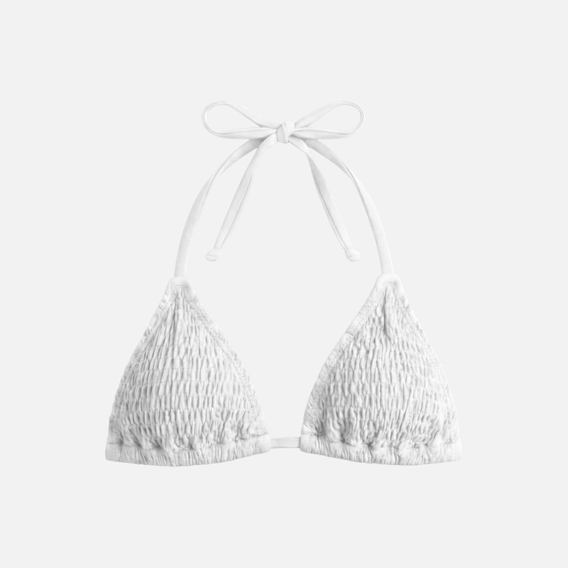String Bikini Top – White