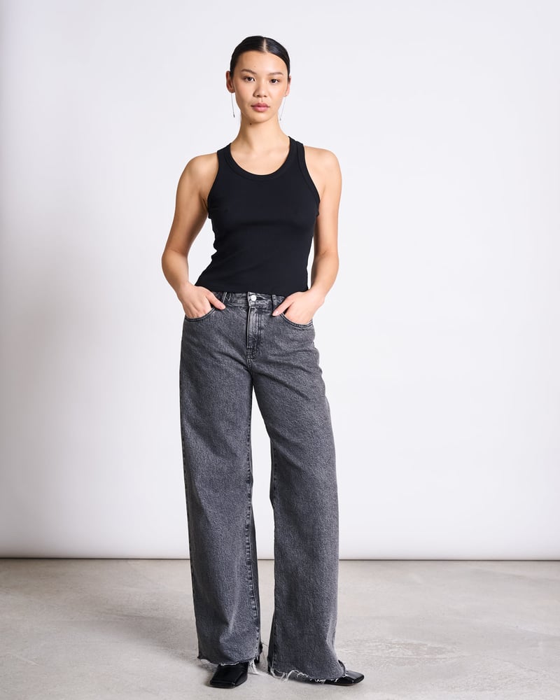 MINIRIB TANK TOP AMAGER BLACK GOTS