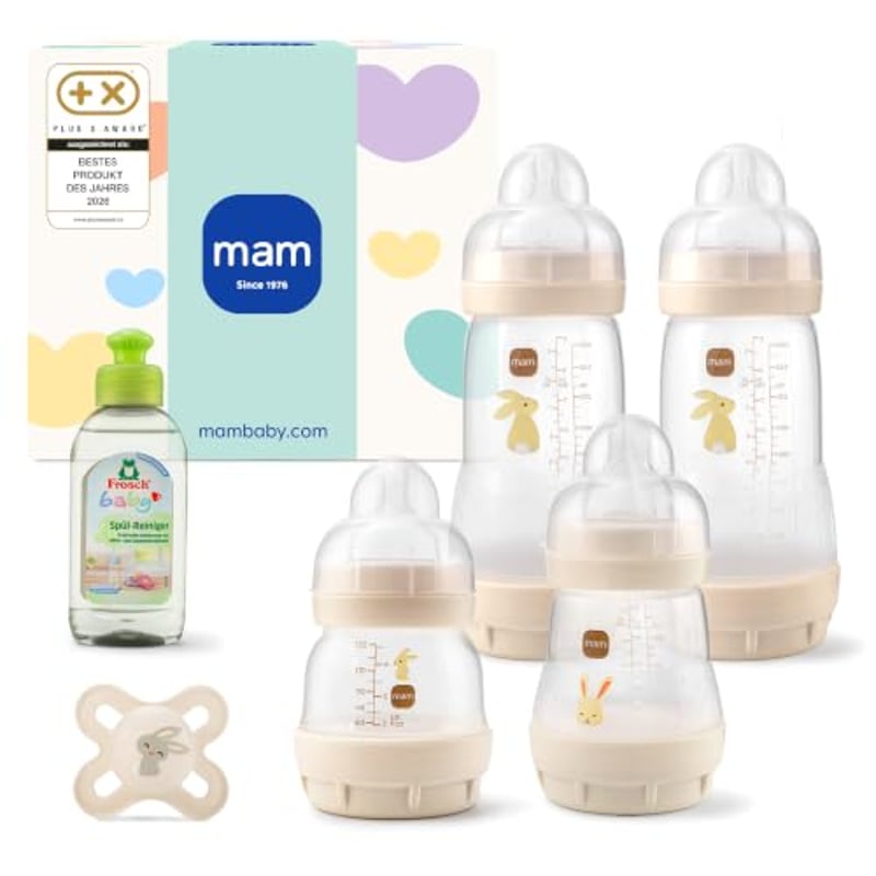 MAM Easy Start Anti-Colic Neugeborenen-Set, 0+ Mon, beige