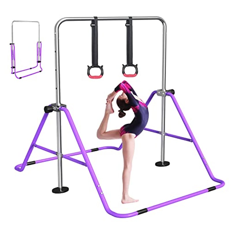 FBSPORT Gymnastikstange Kinder Reckstange Indoor Outdoor Höhenverstellbar