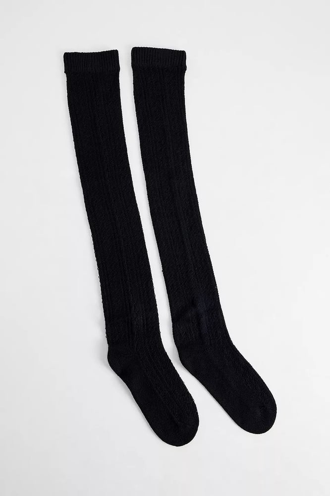 Urban Outfitters Out From Under Pointelle Kniehohe Socken
