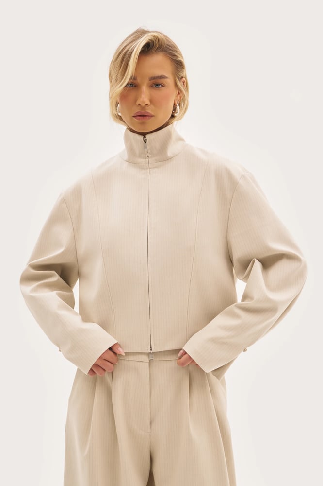 maebe Polina Track Jacket - Beige