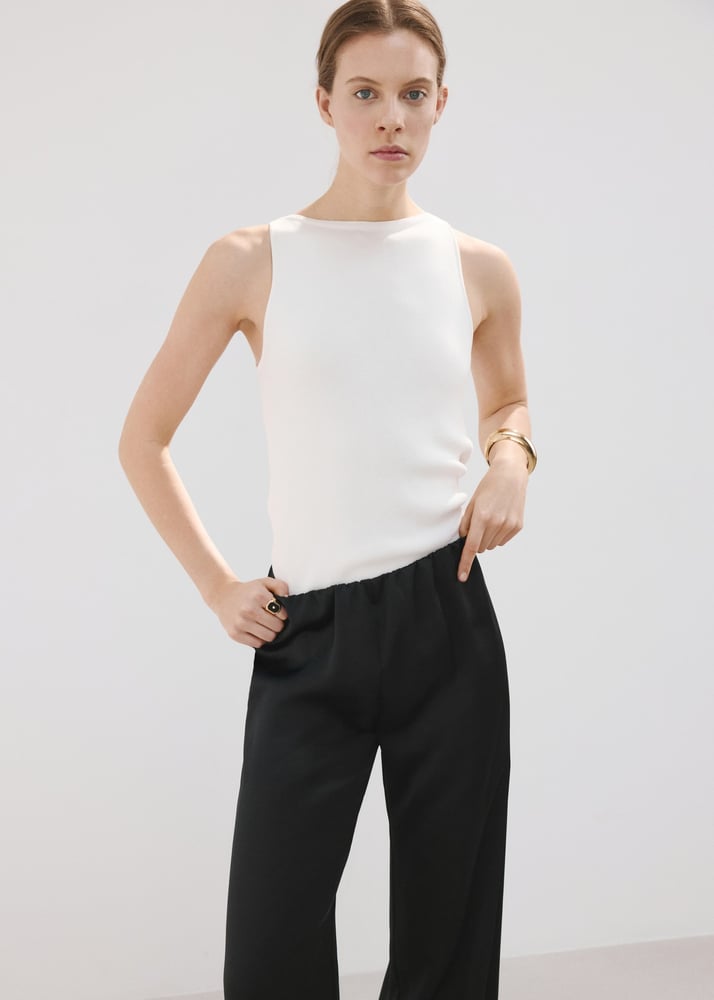 MANGO Satinierte gerade Hose