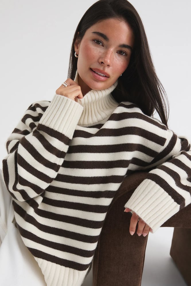 Knitted turtleneck sweater