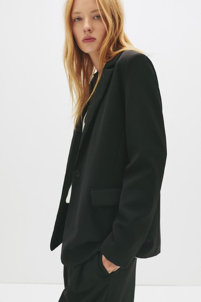 PULL&BEAR BASIC - Blazer - black