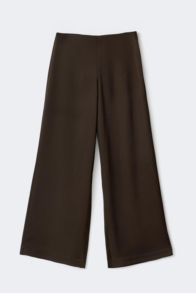 Glow tall satin trousers