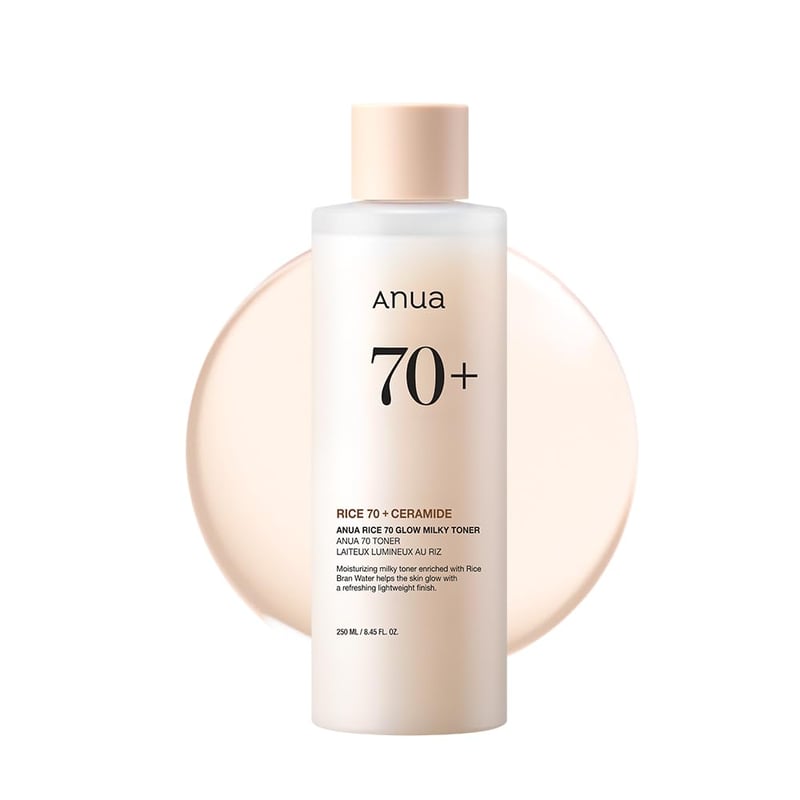 Anua – Rice 70 Glow Milky Toner, 250 ml