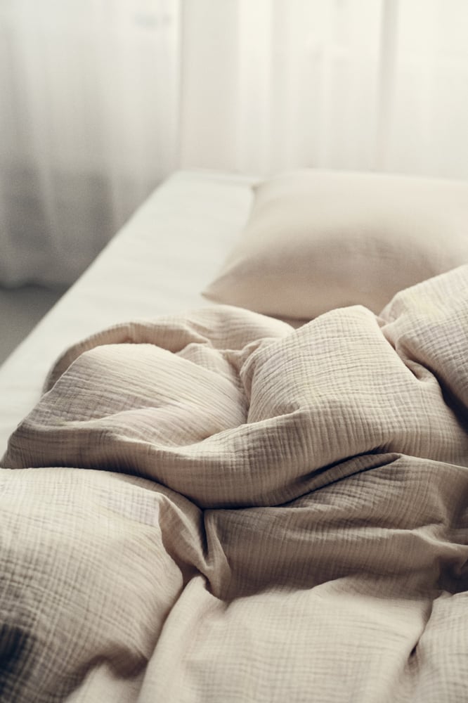 Musselin-Bettwäsche für Einzelbett