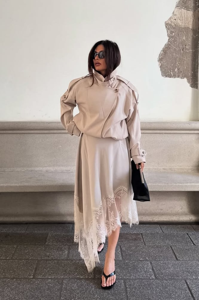 Lace Midi Skirt