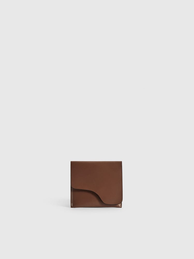 ATP Atelier Olba Cannella/Contrast Stitch Leather Wallet