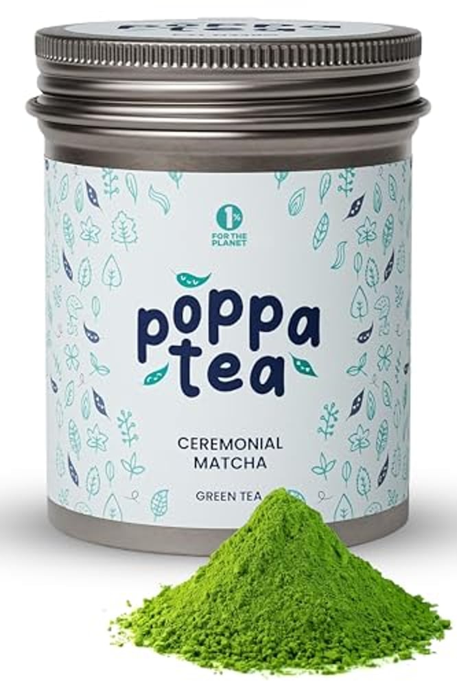 PoppaTea Ceremonial Matcha Tee - Matcha Pulver aus Japan [50g Dose] - Macha/Matscha Ceremonial Grade