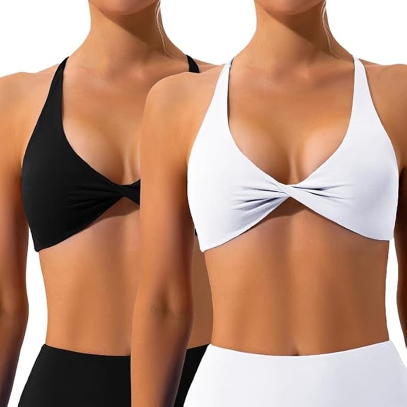 Litthing Women's Backless Sports Bra