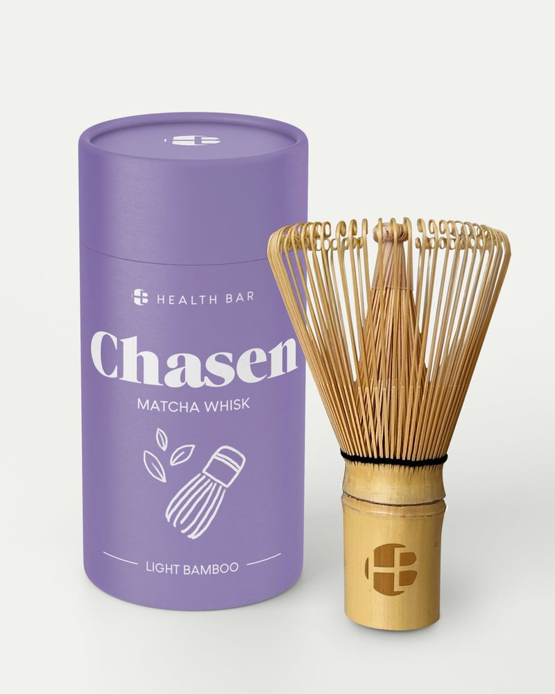 Matcha Besen Chasen aus goldenem Bambus