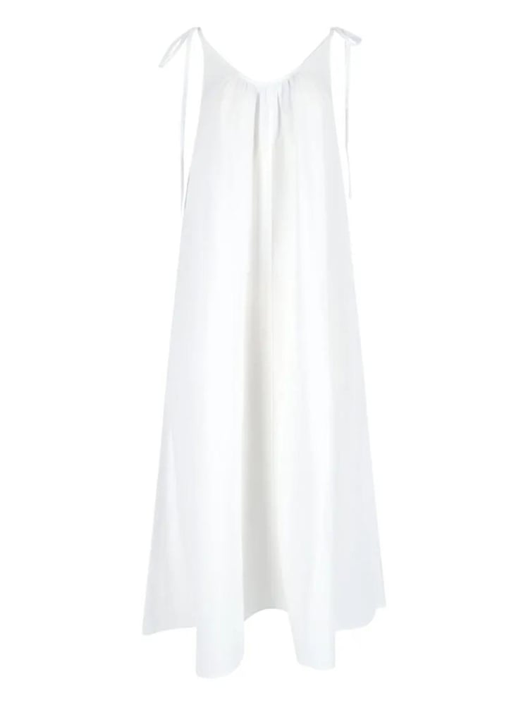Anine Bing - Midi Linen & Lyocell Dress – White