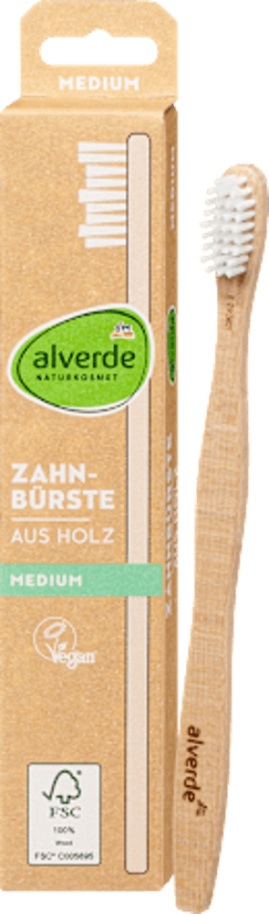 Zahnbürste aus Holz medium