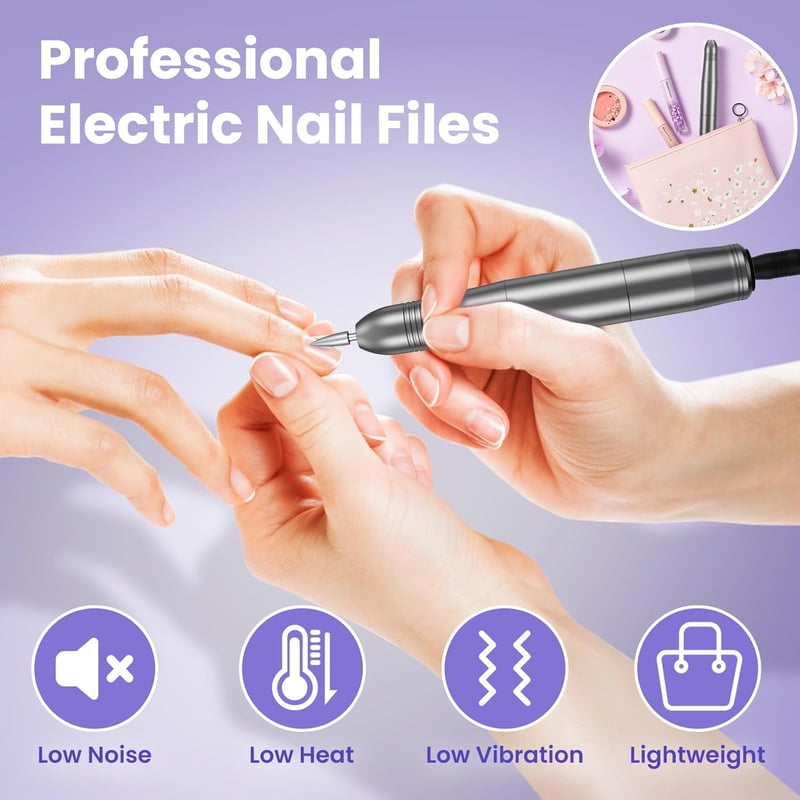 Nagelfräser, Nagelfräser für Gelnägel, Elektrische Nagelfeile 20000 u/Min