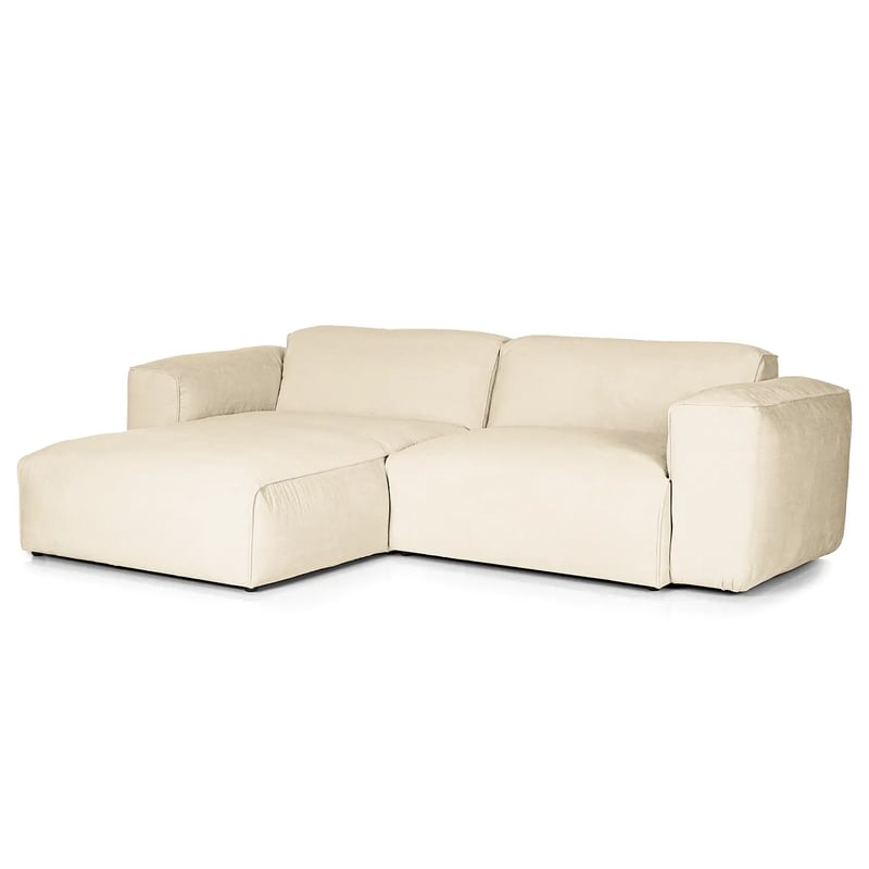 Studio Copenhagen Ecksofa HUDSON 1,5-Sitzer mit Longchair - Beige