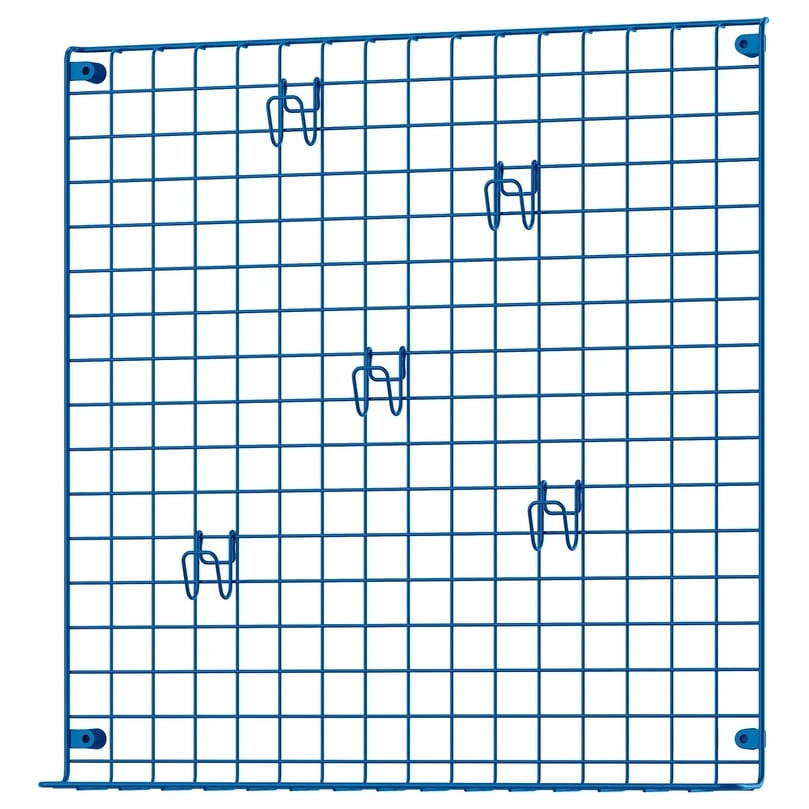 IKEA GREJIG Wandgitter mit Ablage - blau 58x59 cm