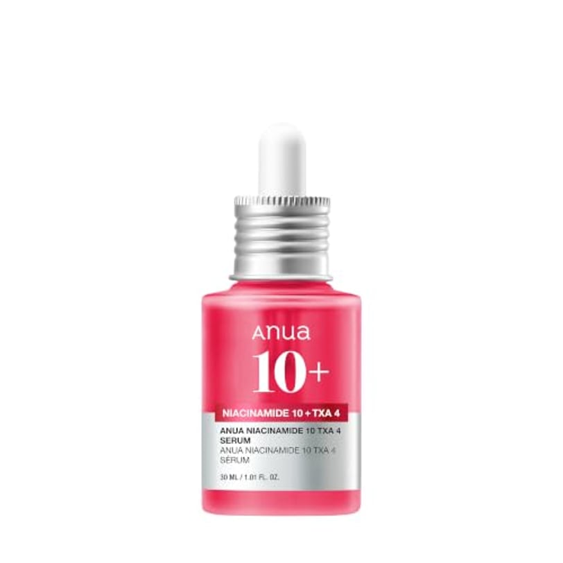 ANUA 10% Niacinamid + 4% Tranexamsäureserum, Ceramid, Hyaluronsäure, Vitamin B12, natürliche Farbe, für empfindliche Haut, koreanische Glashaut, parfümfrei (30 ml)