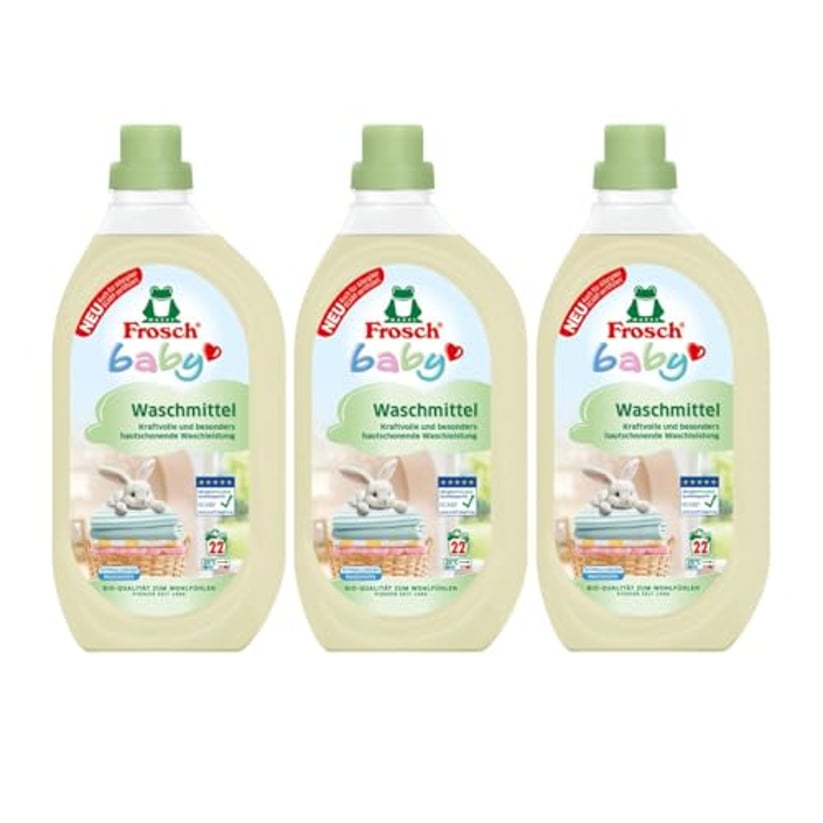 Frosch Baby Flüssigwaschmittel, 3er Pack (3 x 1,5L) für 63 Waschladungen