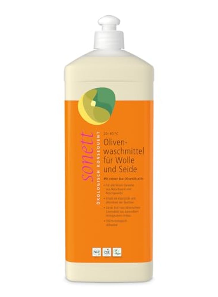 Sonett Olivenwaschmittel für Wolle und Seide, 1 Liter