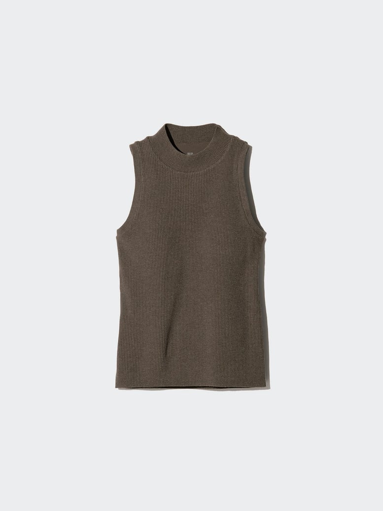 UNIQLO Strick-BH-Top (ärmellos), Braun