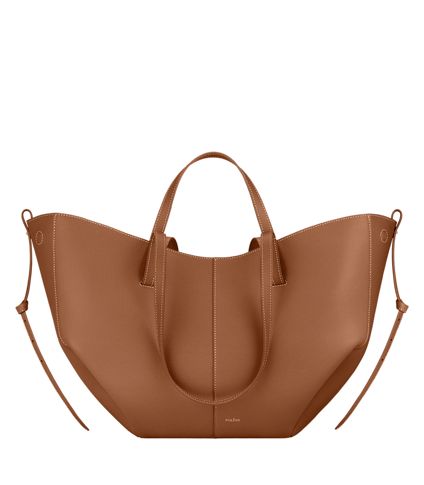 Polène Cyme - Camel Genarbtes Leder