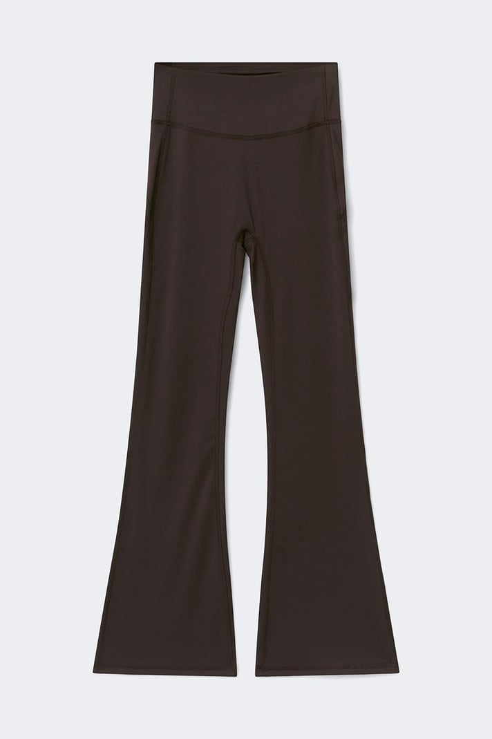 Gina Tricot Petite flare yoga tights - Braun