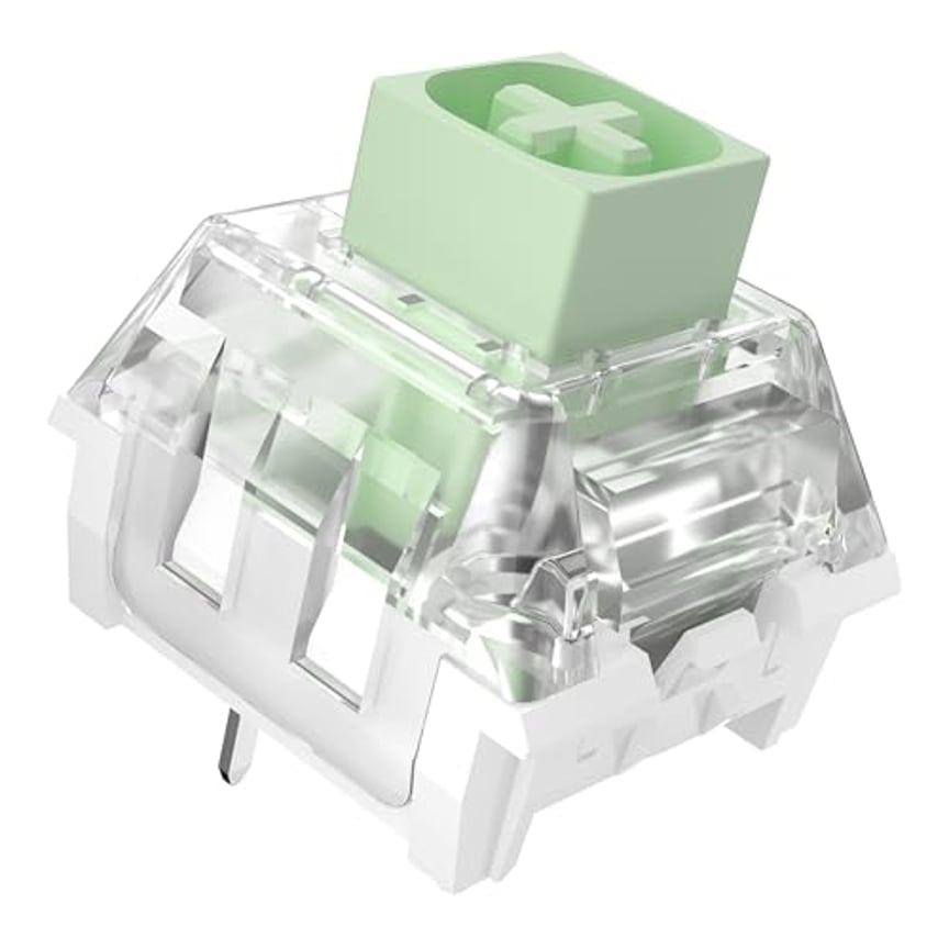 Zjmehty Kailh Box Jade Pro Schalter für mechanische Gaming-Tastatur, 3-polige klick-, vorgeschmierte, Staub- und wasserdichte Schalter (Jade Pro, 36 Stück)