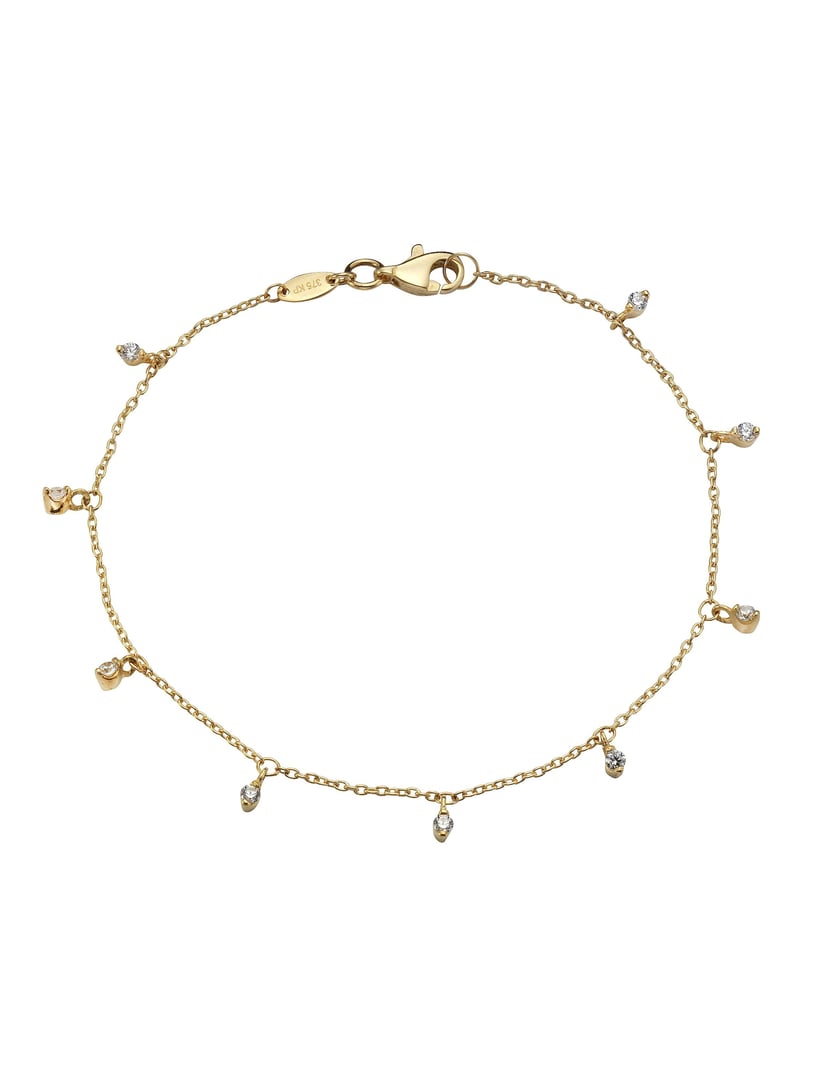 Celesta Gold Armband 375 Gold mit Zirkonia