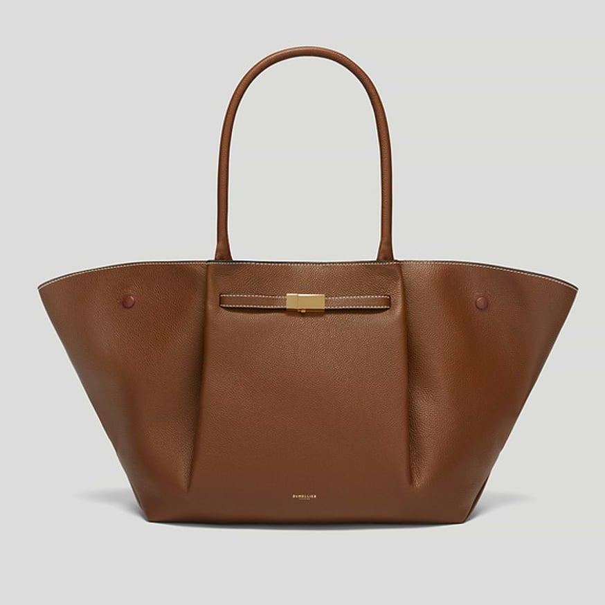 DeMellier The New York Tan genarbt mit Ecru-Naht