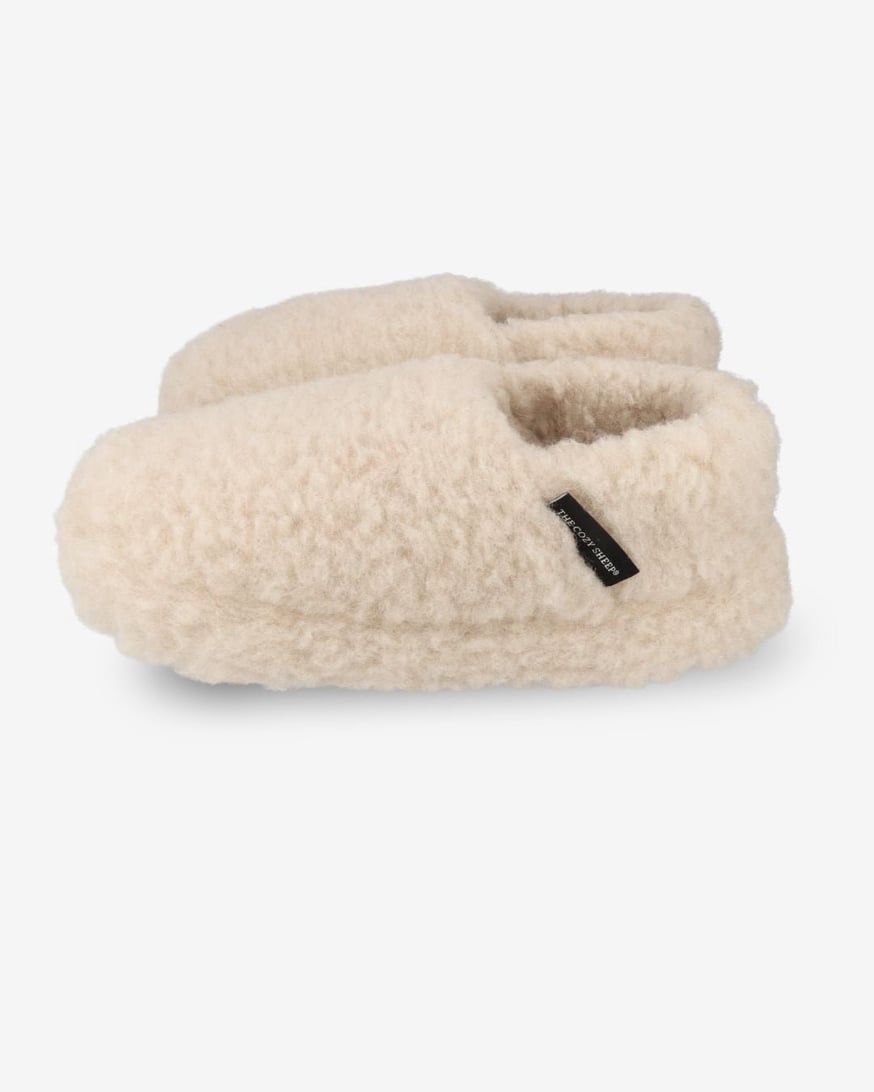 The Cozy Sheep Hausschuhe aus Merinowolle, Beige