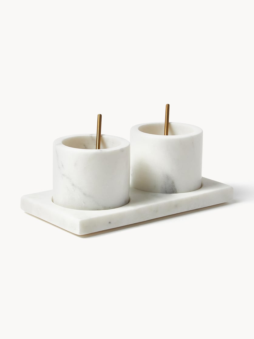 Marmor-Servier-Set Agata, 5er-Set