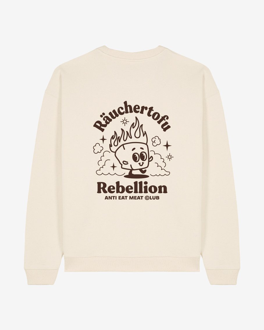 ANTI EAT MEAT CLUB Räuchertofu Rebellion Oversized Organic Sweatshirt