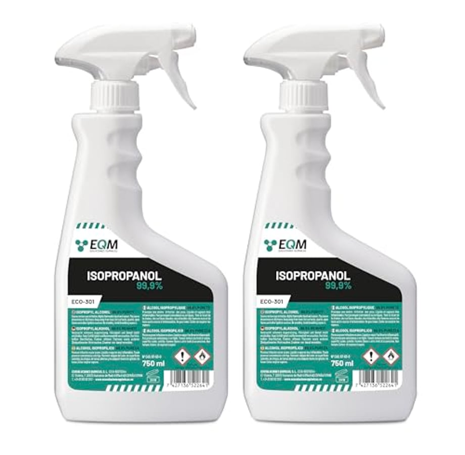EQM ECO-301- Isopropanol/Isopropylalkohol 99,9% - Reinigungsalkohol 2x750ML