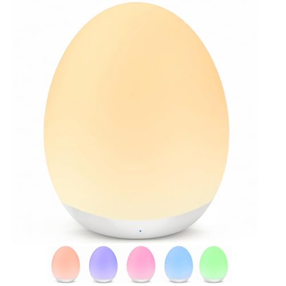 MediAcous Nachtlicht Kinder/Baby Mit 8 Farbe & Stilllicht Dimmbar