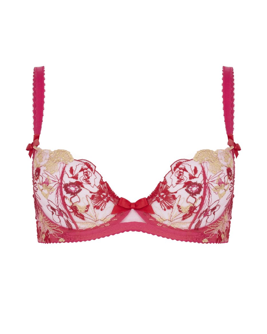 Agentprovocateur Zuri Plunge Underwired Bra in Pink