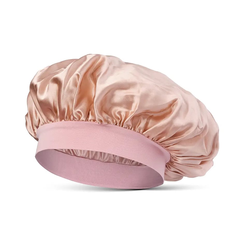 Nachtmütze Seide rosa