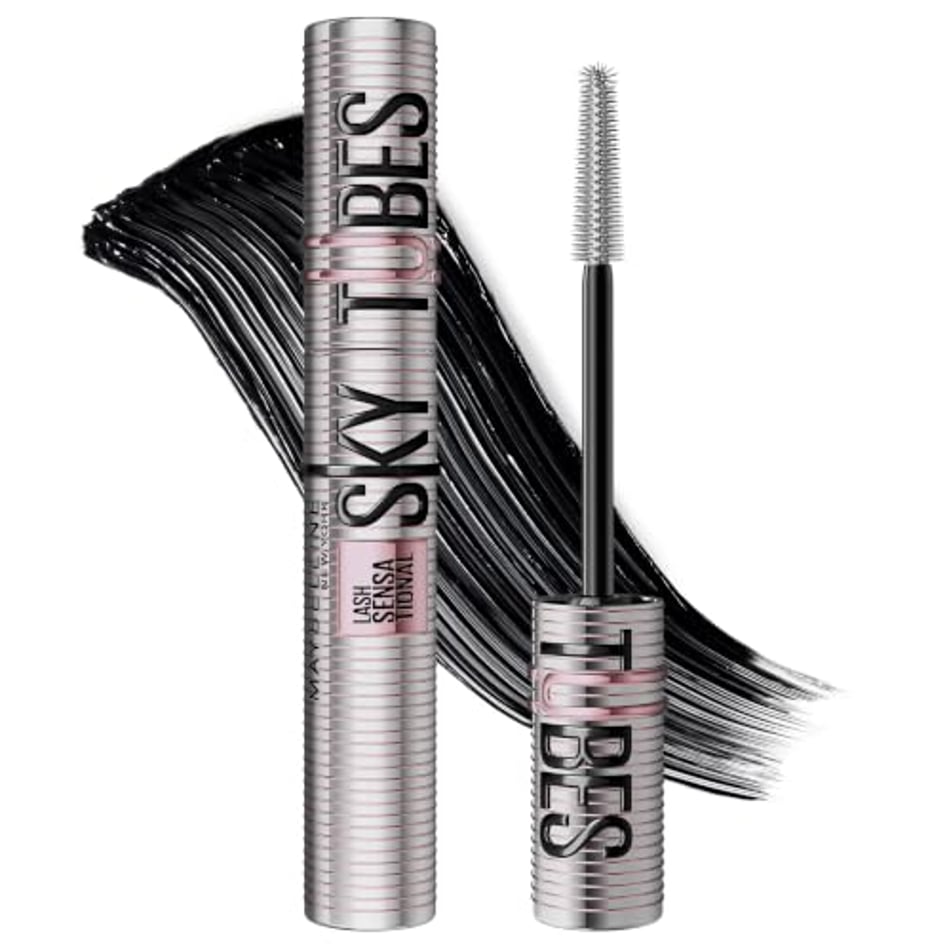 Maybelline New York Sky Tubes Mascara, Wimperntusche, Schwarz, 7,2 ml
