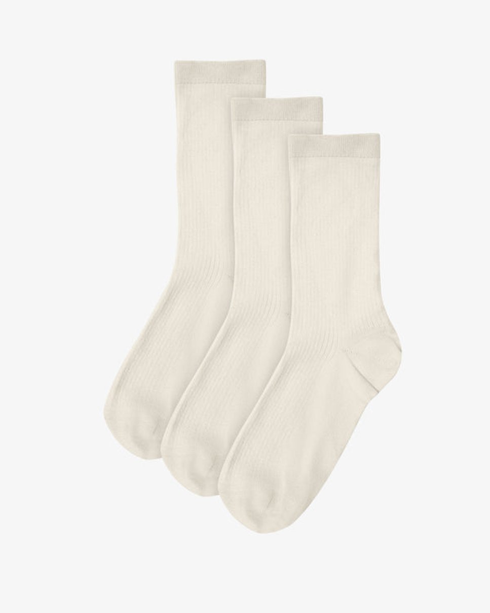 Women Classic Organic Sock - Ivory White (3-Pack)