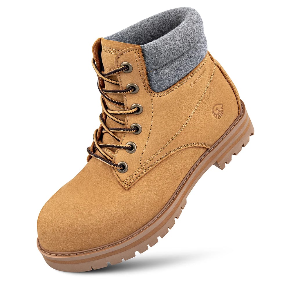 Giesswein Merino Leather Boot Women, Camel