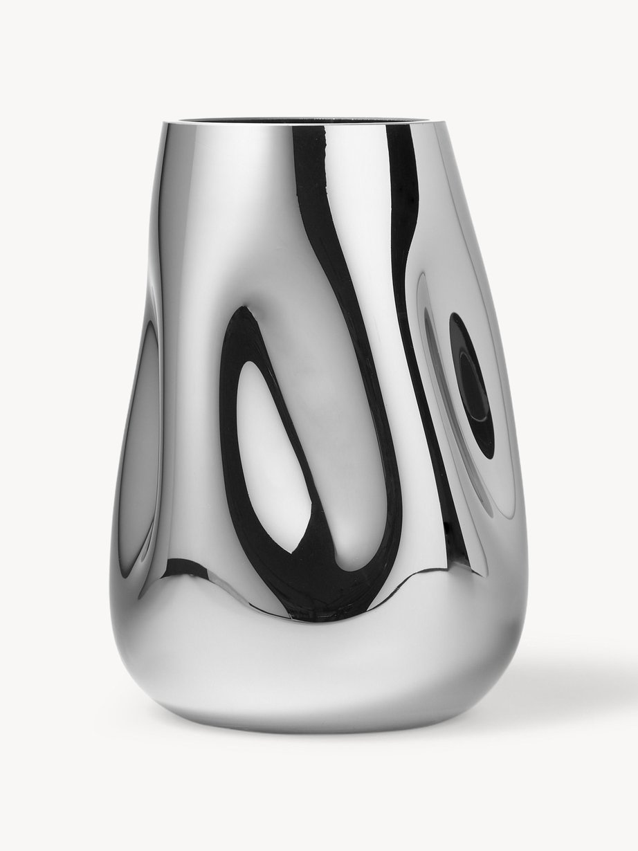 Mundgeblasene Glas-Vase Mirror, H 26 cm | Westwing