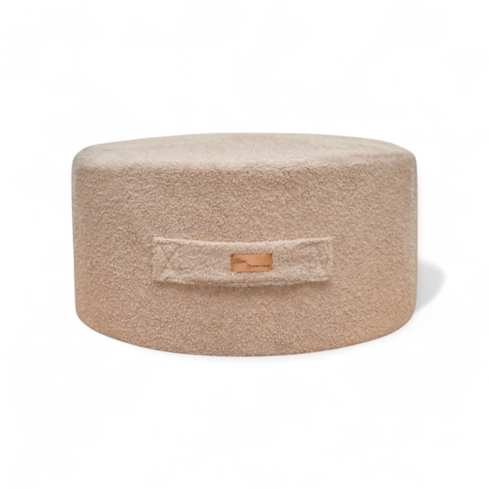 Kisu x District for kids - Sitzsack boucle teddy
